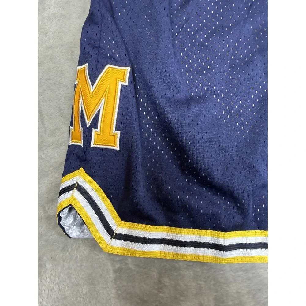 Just Don Michigan Wolverines Shorts Mens M Blue NCAA Jordan Mesh Basketball USA